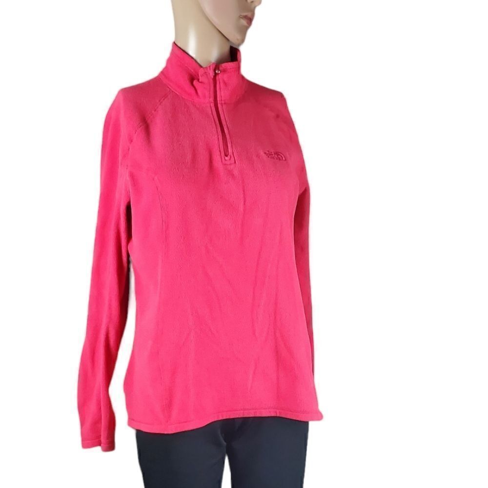 The North Face Pinkish Red Fleece 3/4 Zip Pullover
